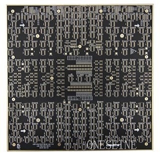 2 Layer Black Soldermask PCB Board FR4 CEM-3 Material