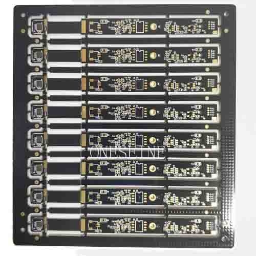 12 Layer Black Rigid Flex PCB with ENIG Finish