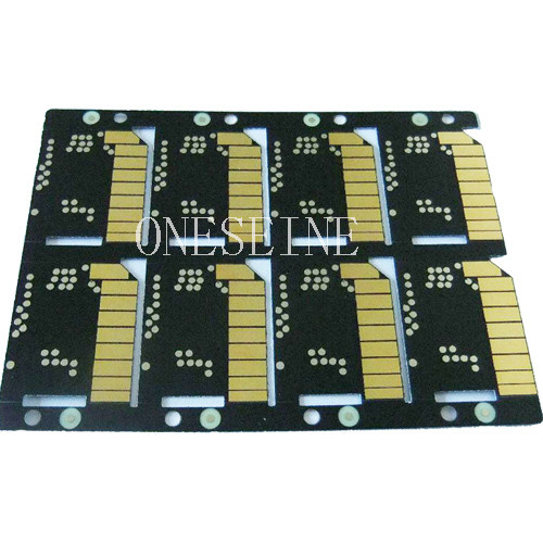 Black FR4 1MM Double Sided PCB Board 1OZ Copper